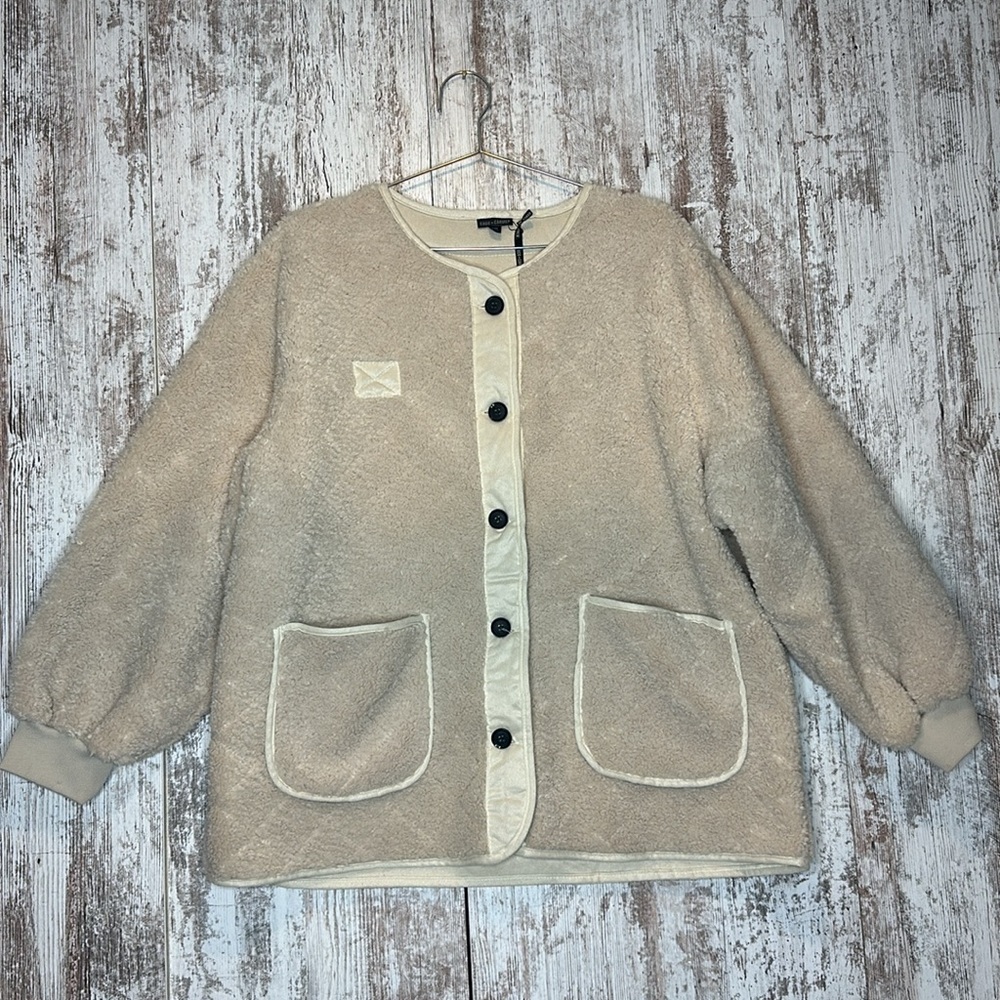 Coco Carmen Teddy Coat Size Small/Medium NWT